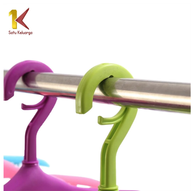 Satu Keluarga Hanger Baju Jepitan 8IN1  C281