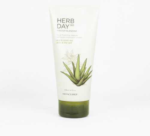 Herb Day Aloe & Green tea Foaming Cleanser