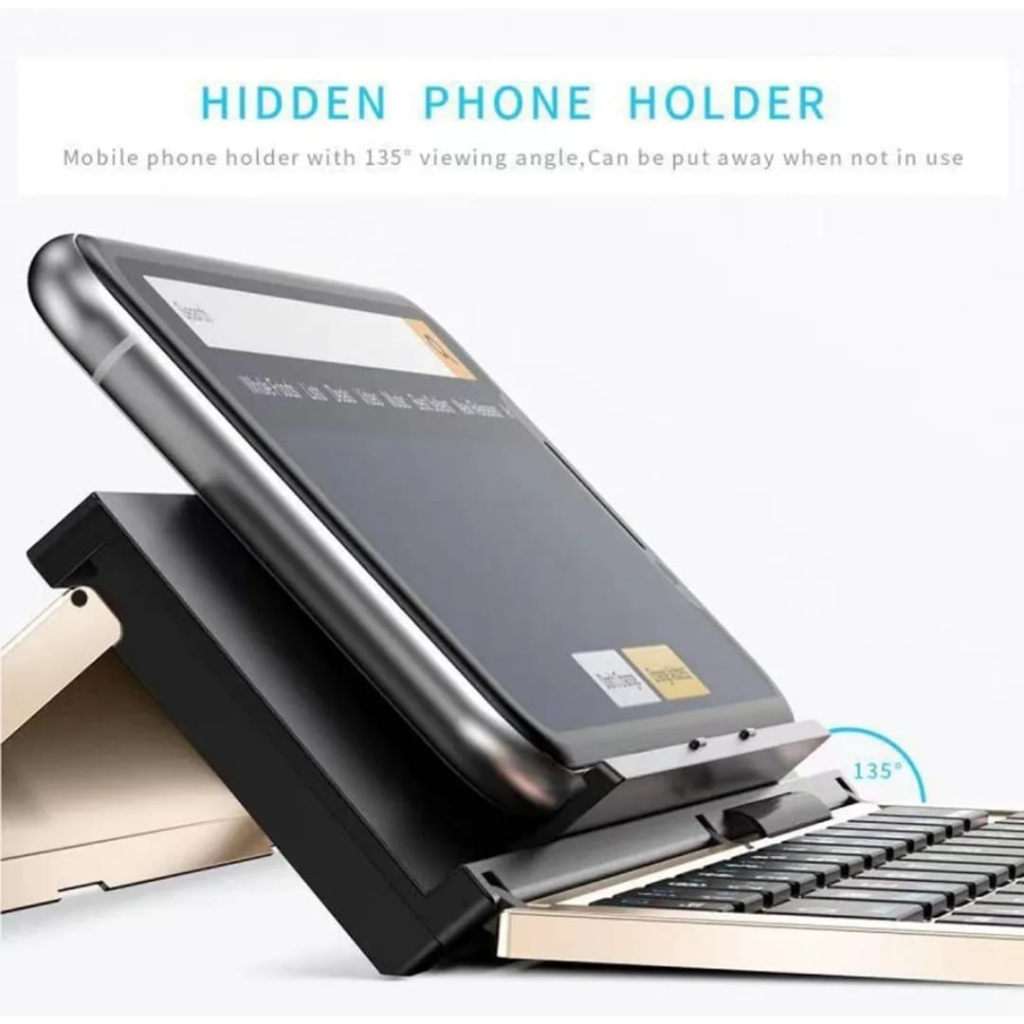  Portable Mini Folding Bluetooth Wireless Keyboard 