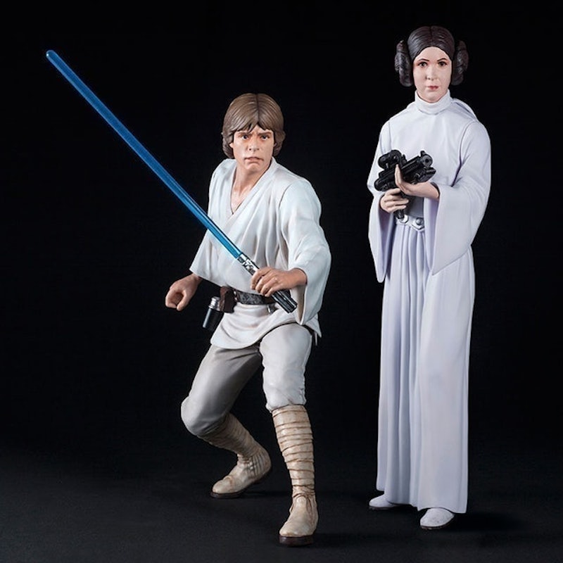 Star Wars Luke Skywalker & Princess Leia Artfx+ Statue 1