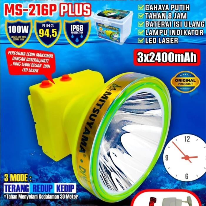  Mitsuyama Senter Kepala Selam MS-216 Plus