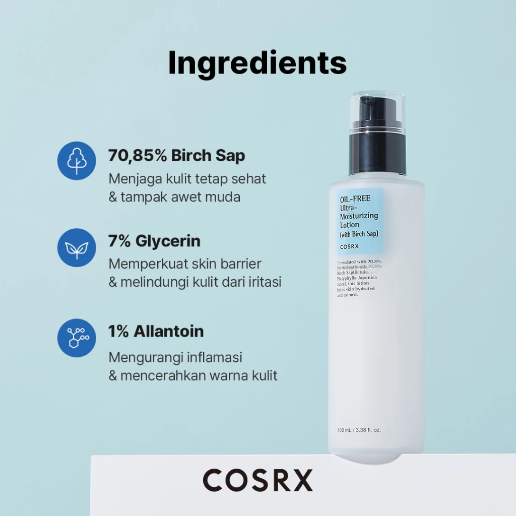 COSRX COSRX Oil Free Ultra Moisturizing Lotion (with Birch Sap)