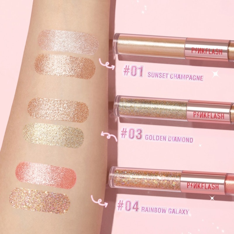 DoubleGlow 2 in 1 All Glow Liquid Eyeshadow 04 Rainbow Galaxy 3