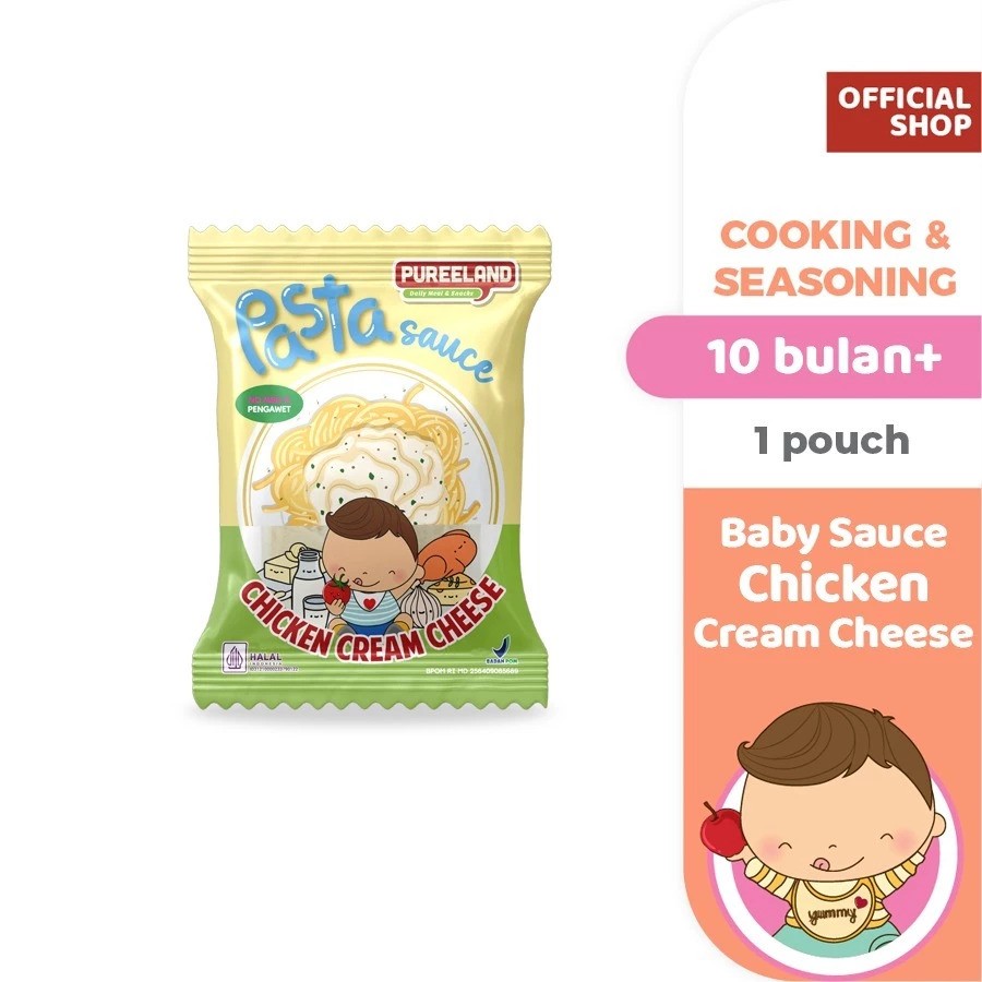 Pureeland Nutritama Prima Pureeland Pasta Sauce Chicken Cream Cheese