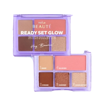 Kaila Beaute Ready Set Glow Face Palette Hey Brownie! 1
