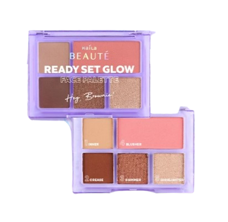 Kaila Beaute Ready Set Glow Face Palette Hey Brownie! 1