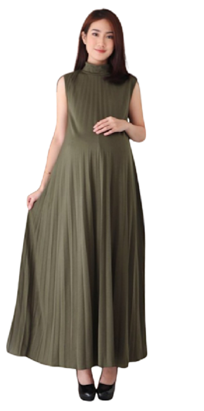 Eve Maternity Baju Hamil Pesta Dress Plisket FDD030