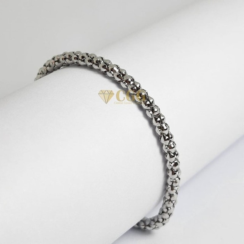 Gelang Couple Titanium Silver 3