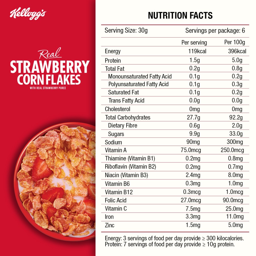 Kellanova Kellogg's Strawberry Corn Flakes