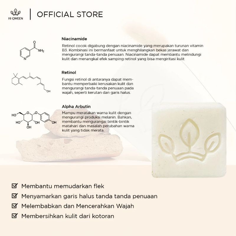 Hiqween Retinol Brigthening Soap