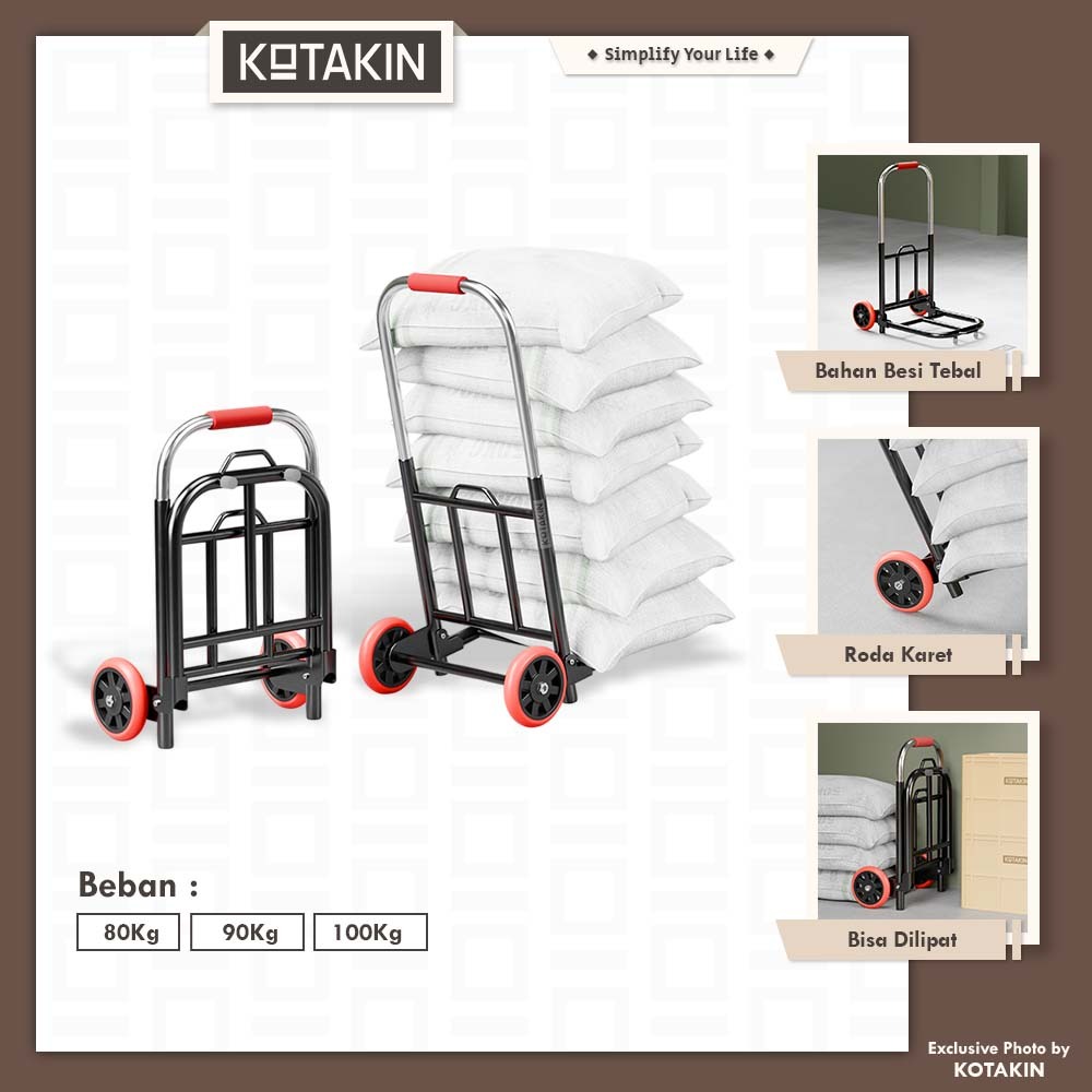 Kotakin Troli Lipat Serbaguna