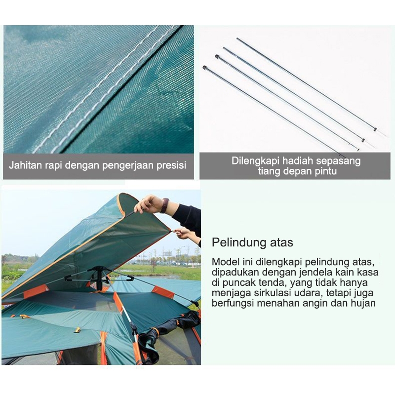  EBUY Tenda Camping Kapasitas 4-6 Orang 