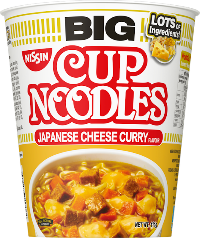 Nissin Big Cup Noodles Japanese Cheese Curry 1