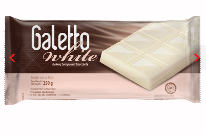 Galetto Baking Compound Chocolate - White Compound