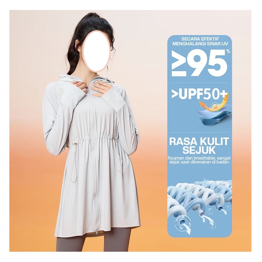 WiZi Jaket Parasut Wanita Oversize Anti UV MT06