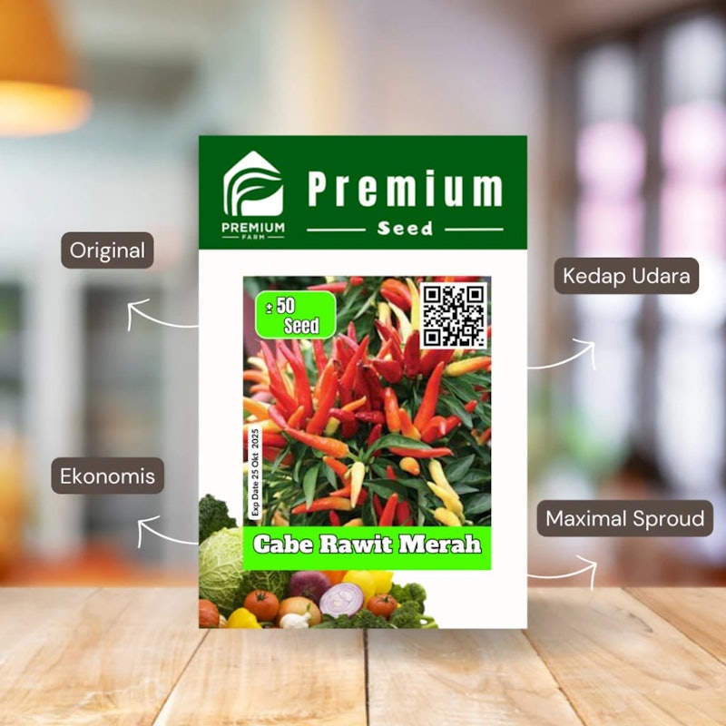 Premium Farm Benih Cabe Rawit Merah F1 3