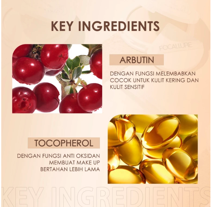 FCL Internasional Indonesia FOCALLURE Oil-Control Pressed Powder 03 Wheat