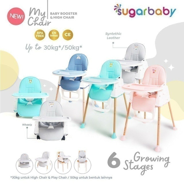 My Chair (Baby Booster & High Chair) : 6 Growing Stages