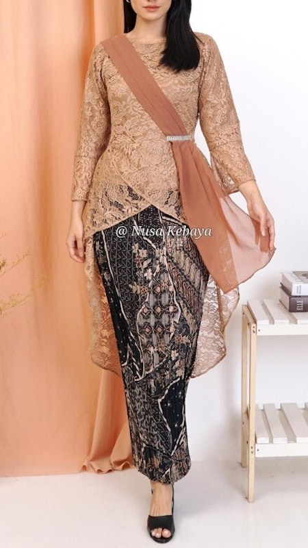 Nusa Kebaya Setelan Kebaya Tunik Brukat Soraya 2