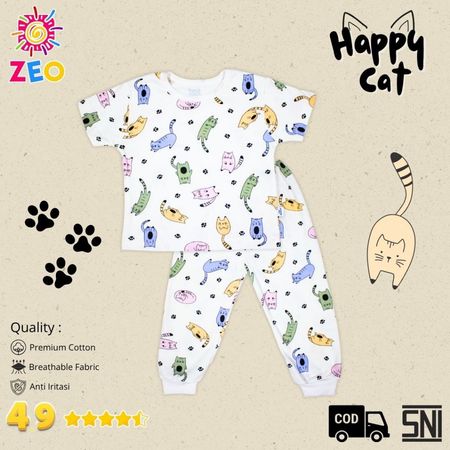 ZEO Baby Kids Piyama Lengan Pendek  5