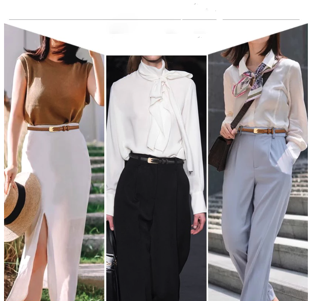  Holo Ikat Pinggang Wanita PU Kulit