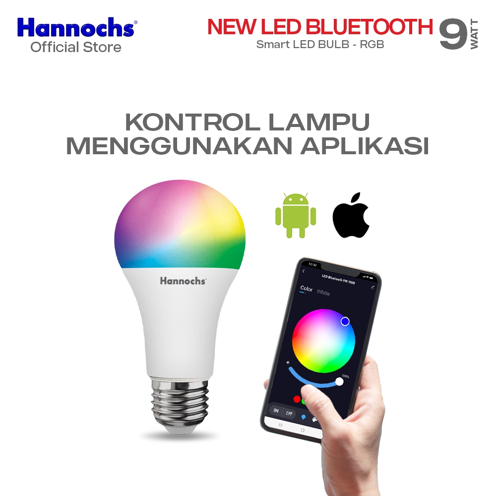 Citra Hannochs Niagantara Hannochs Smart LED Bulb Bluetooth RGB 9W