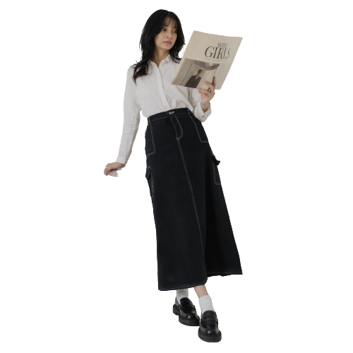 Cargo Skirt List Jeans