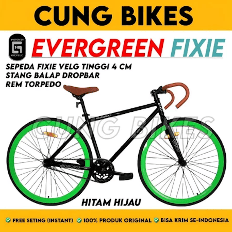 Evergreen Sepeda Fixie 700C 3