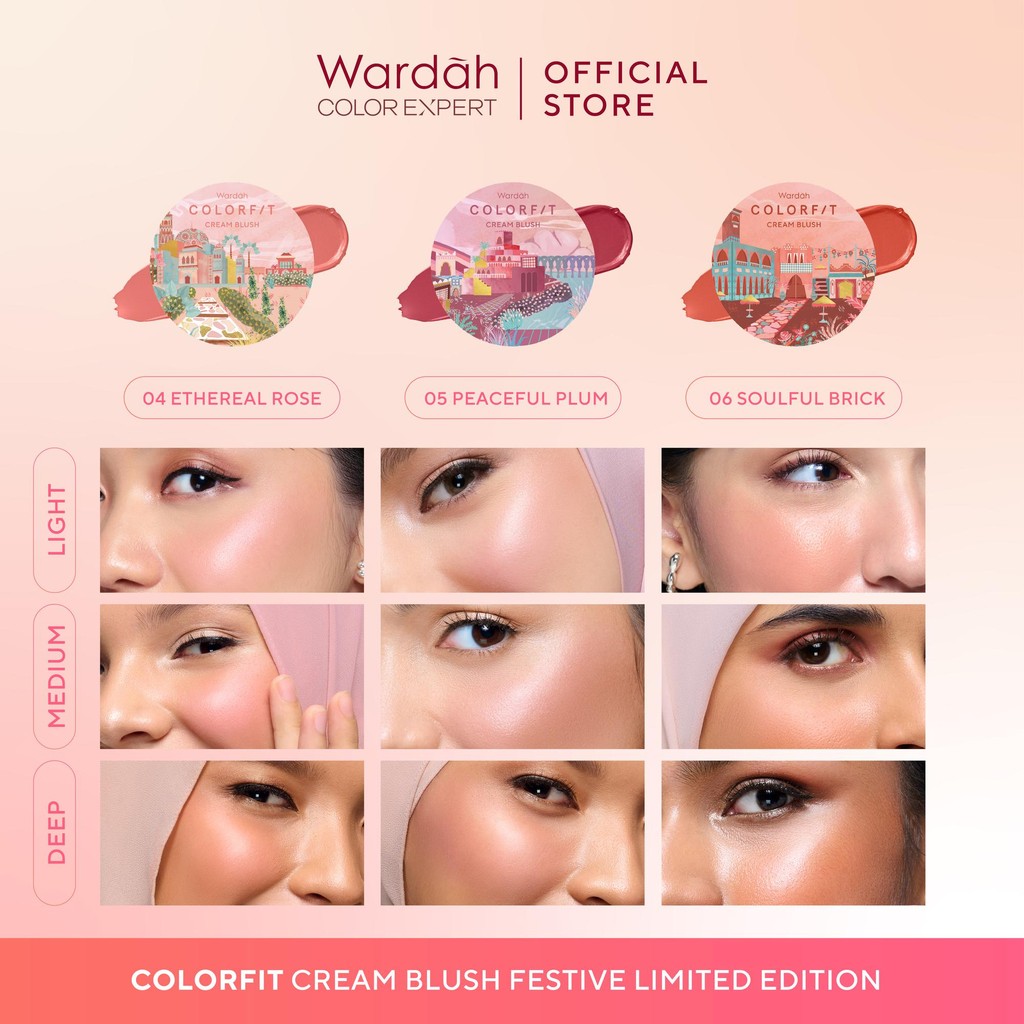Paragon Technology and Innovation  Wardah Colorfit Cream Blush 05 Peaceful Plum