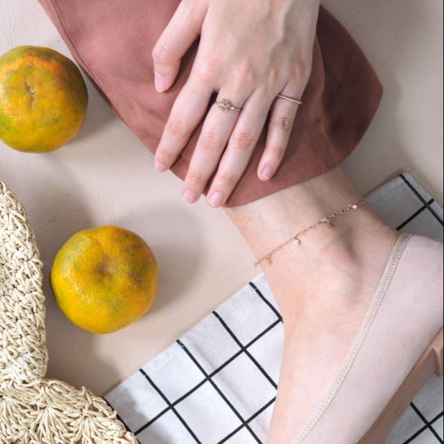 Panlandwoo Gelang Kaki Titanium Wanita Venus Adjustable