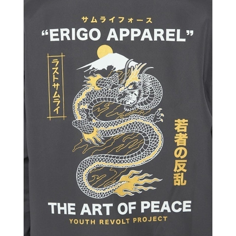 Coach Jacket Art Of Peace Dark Grey 5