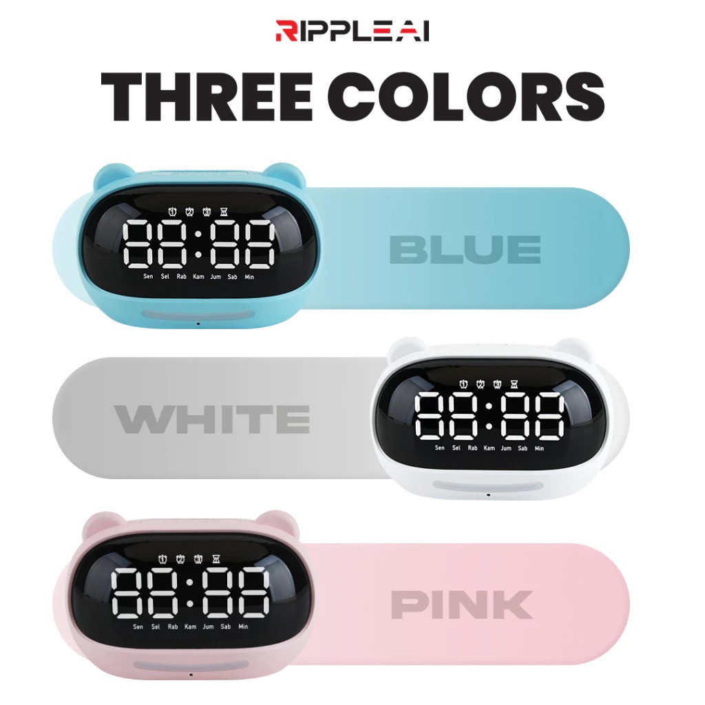 Ripple Digital Indonesia Rippods AI Hello Nuki 2 Smart Voice Alarm Clock