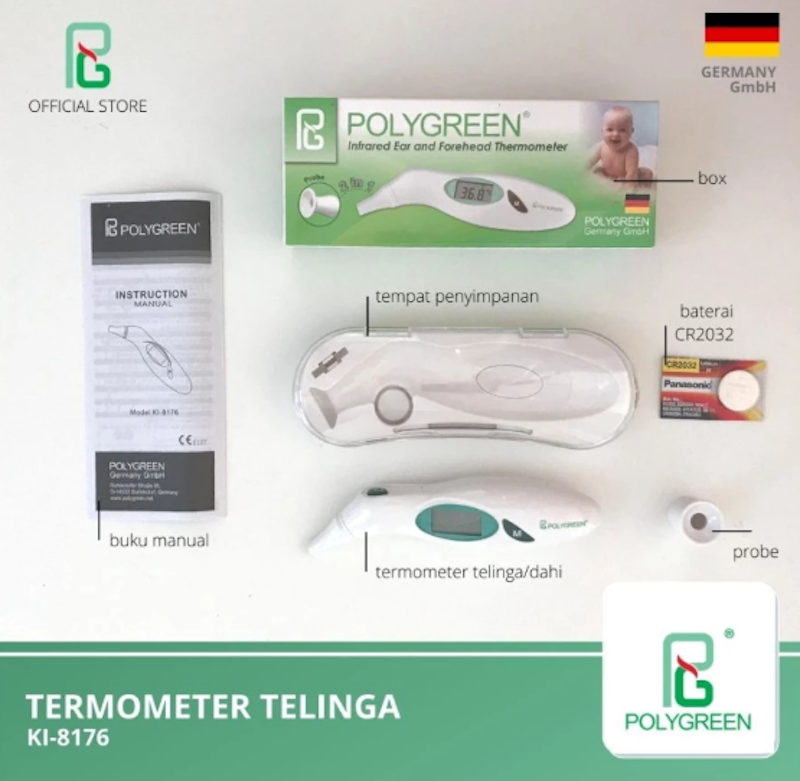 Polygreen Infrared Ear and Forehead Thermometer 3