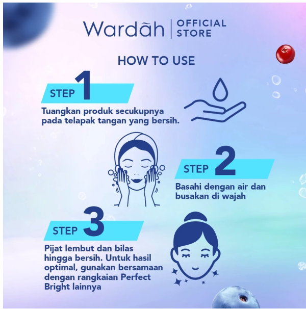 Paragon Technology and Innovation Wardah Perfect Bright + Smooth Glow  Creamy Foam