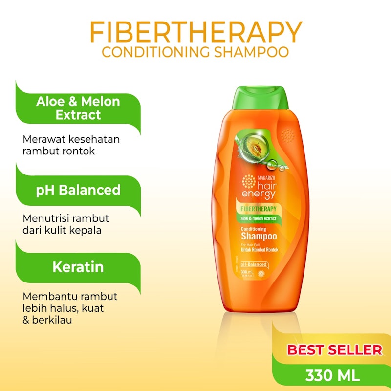 Makarizo Hair Energy Fibertherapy Conditioning Shampoo Aloe & Melon