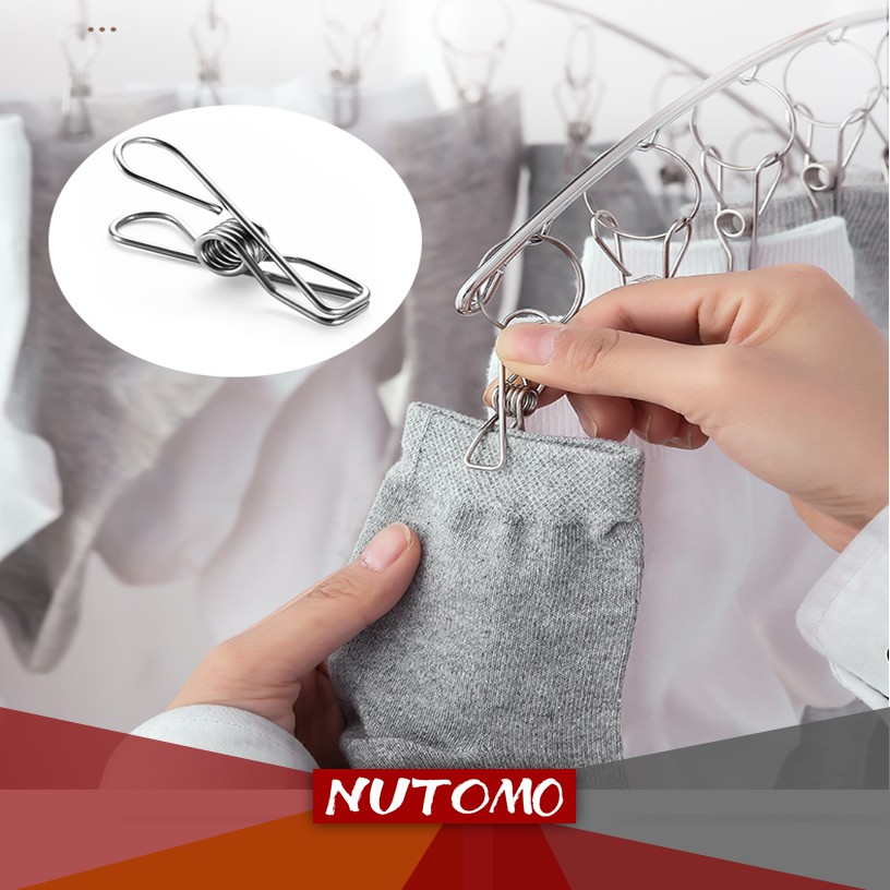  Hanger 8 Jepit Stainless Steel