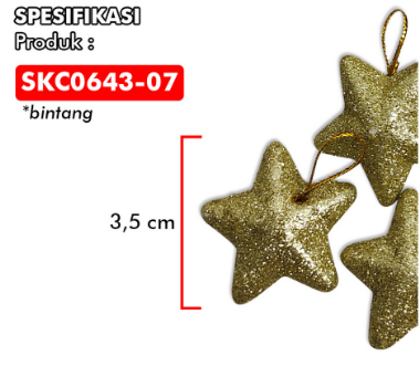 Satu Keluarga Hiasan Pohon Natal 4 in 1 Kombinasi C643