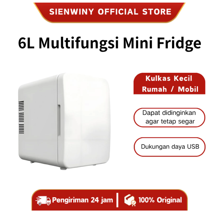 SIENWINY Skincare Mini Fridge 6 L