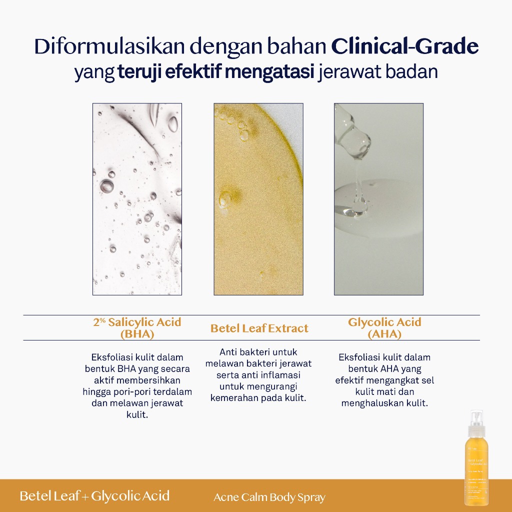  REI Skin Betel Leaf + Glycolic Acid Body Acne Spray