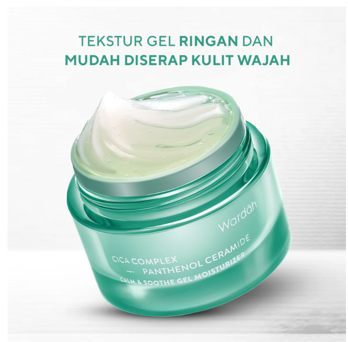 Paragon Technology and Innovation Wardah Cica Complex + Panthenol Ceramide Calm & Soothe Gel Moisturizer