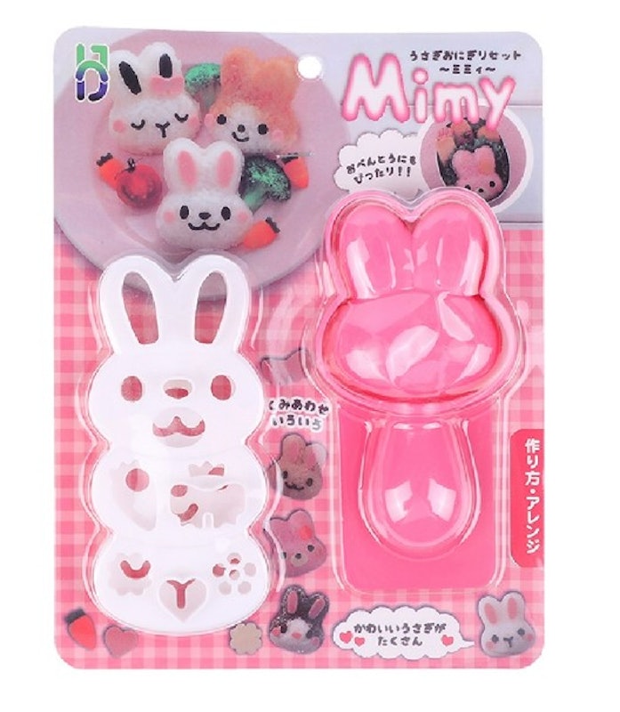 1 Set Cetakan Nasi Sushi Bento Onigiri Timbul Desain Kartun 1