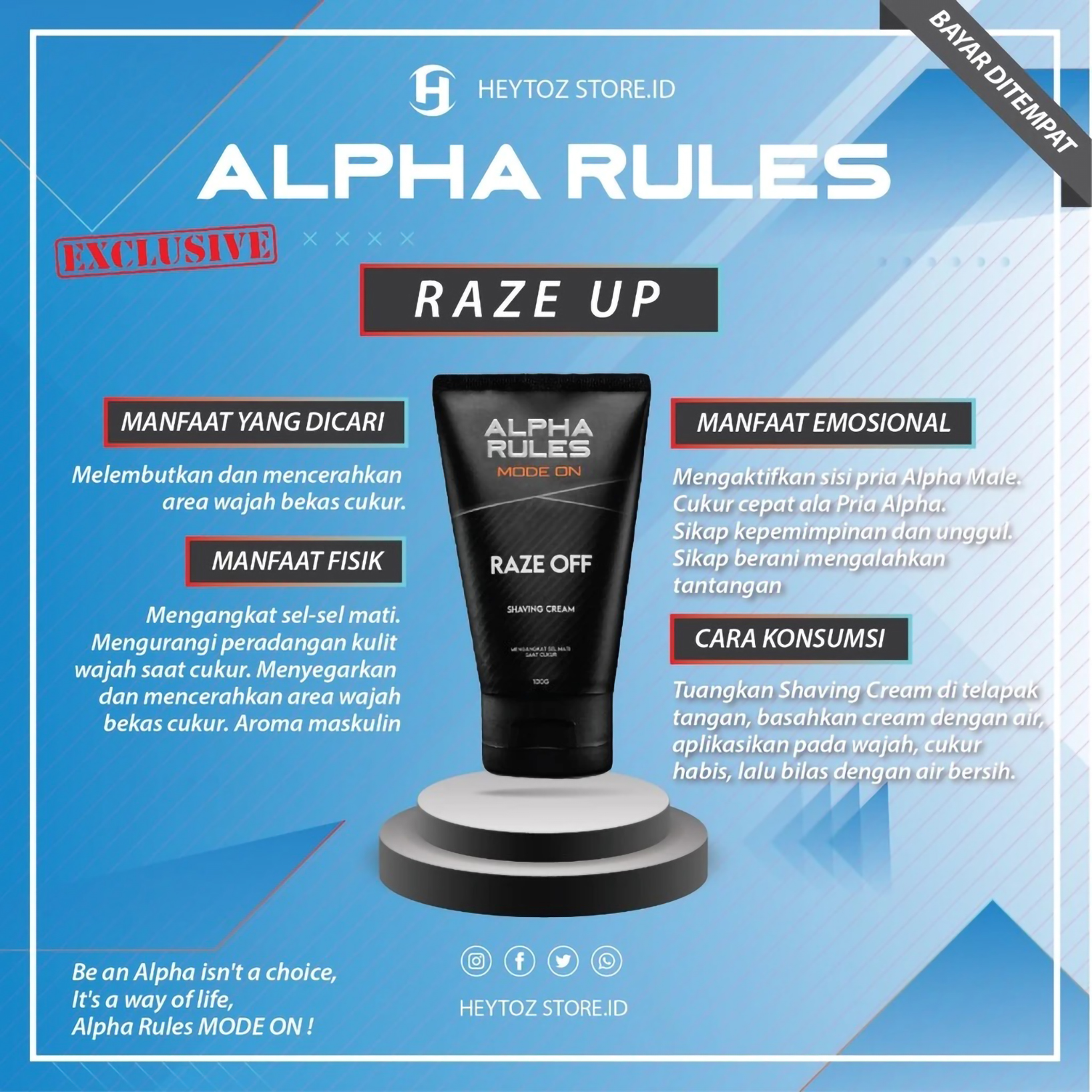 Alpha Rules Raze Off Shaving Cream 2