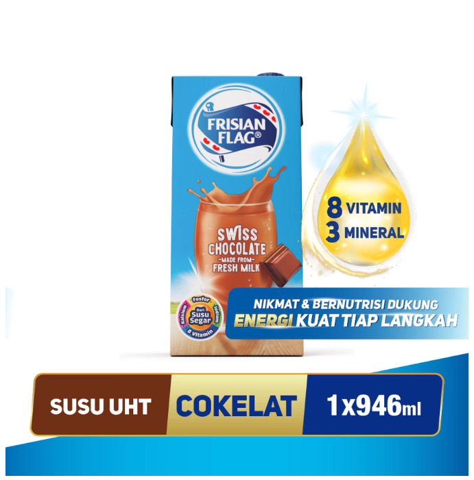 Frisian Flag Indonesia Frisian Flag Purefarm Swiss Chocolate 946 ml