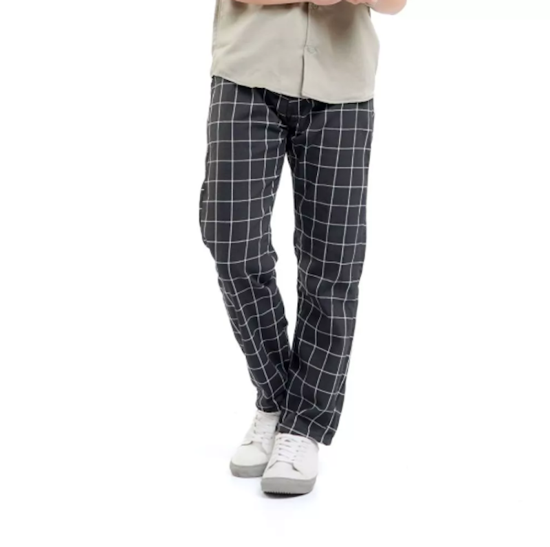 Fruddy Duddy Tartan Celana Panjang Black 1