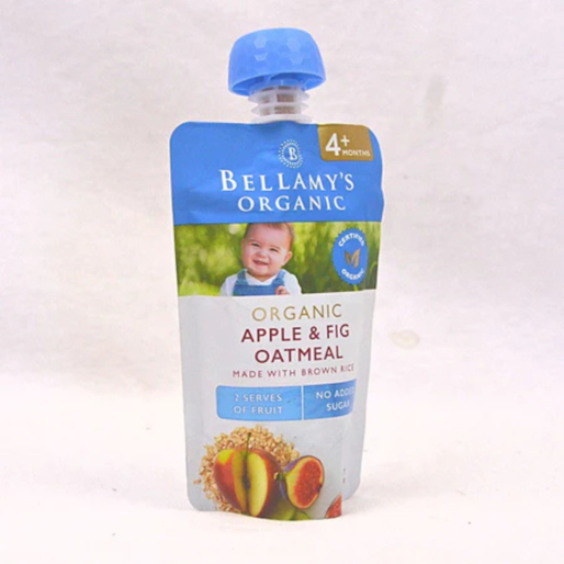 Bellamy's Organic Apple & Fig Oatmeal 2