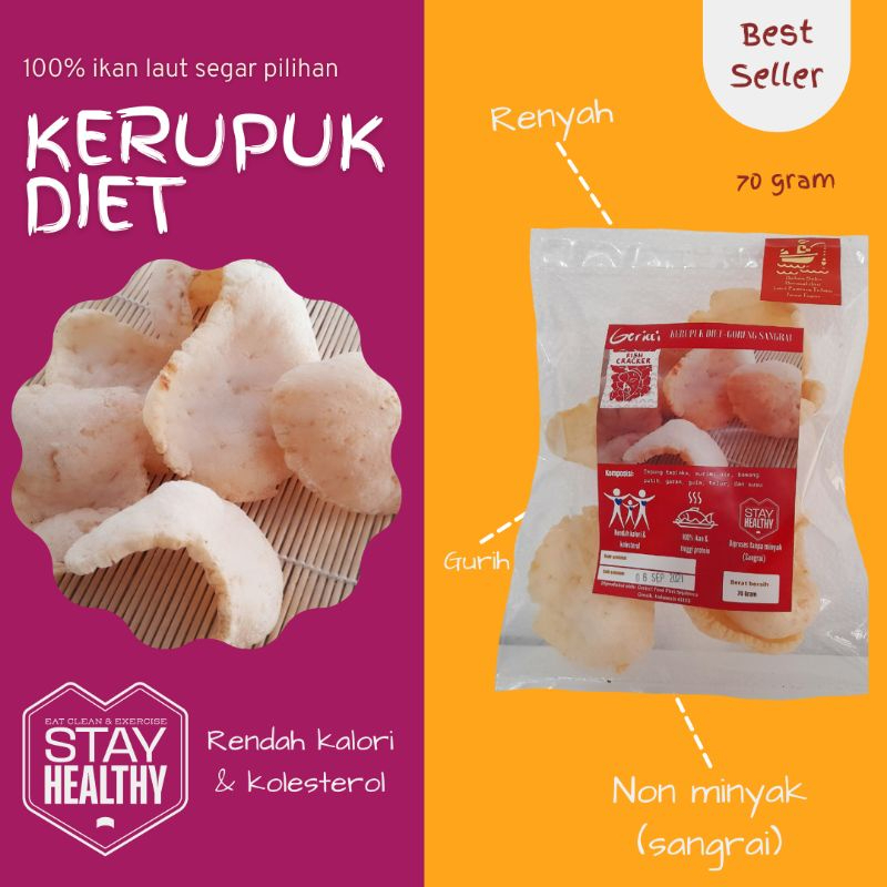 Gericci Food  Kerupuk Diet Rendah Kalori