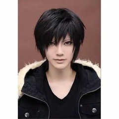 Short Black Man Full Wig