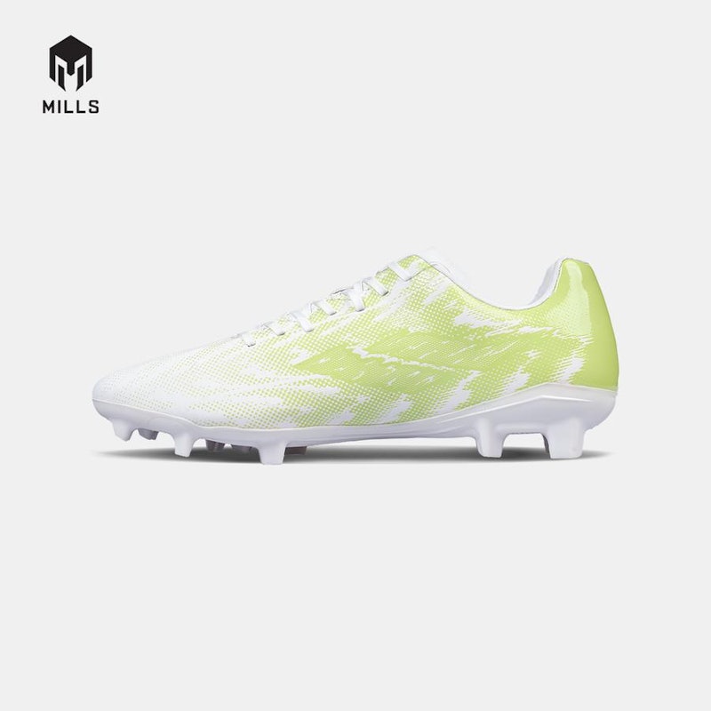Mills Sepatu Sepakbola XENON FG White/Lime.Green 2