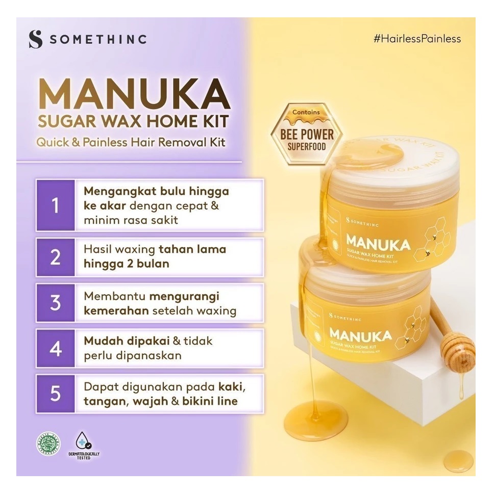 Royal Pesona Indonesia SOMETHINC Manuka Sugar Wax Home Kit