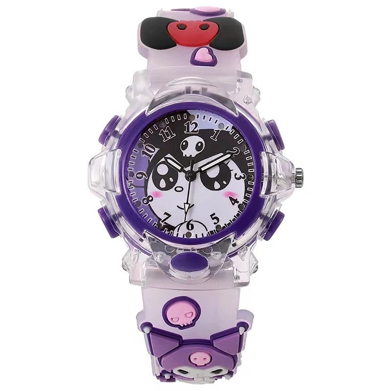 MOKA Jam Tangan Anak 3D Motif Kartun Kawaii LED 3D